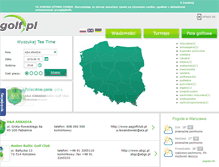 Tablet Screenshot of golf.pl