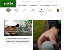 Tablet Screenshot of golf.be