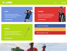 Tablet Screenshot of golf.ee