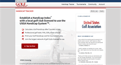 Desktop Screenshot of handicaptracker.golf.com