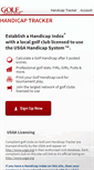 Mobile Screenshot of handicaptracker.golf.com